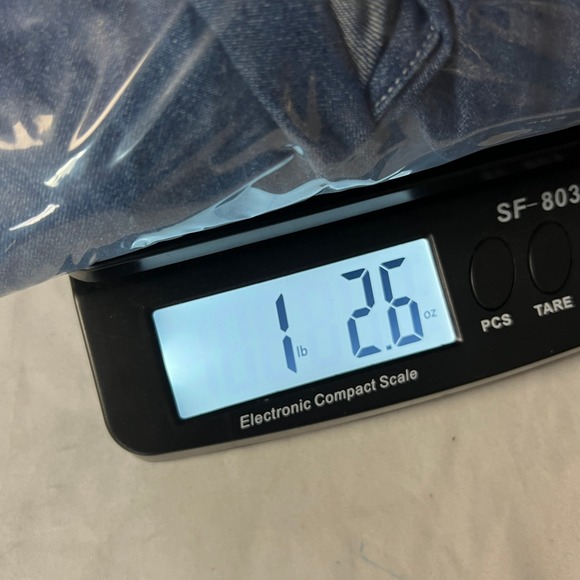 Robbie Bee Denim Jean Dress Size 14 Midi Shirt Dress Rhinestone Buttons Collared - Picture 13 of 13